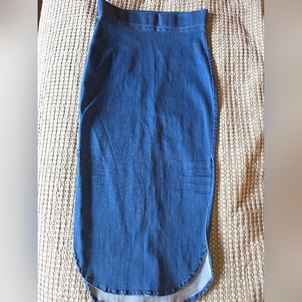 Frank & Eileen Donegal Unforgettable Skirt Wash Blue Women's Size 2 - Picture 4 of 9